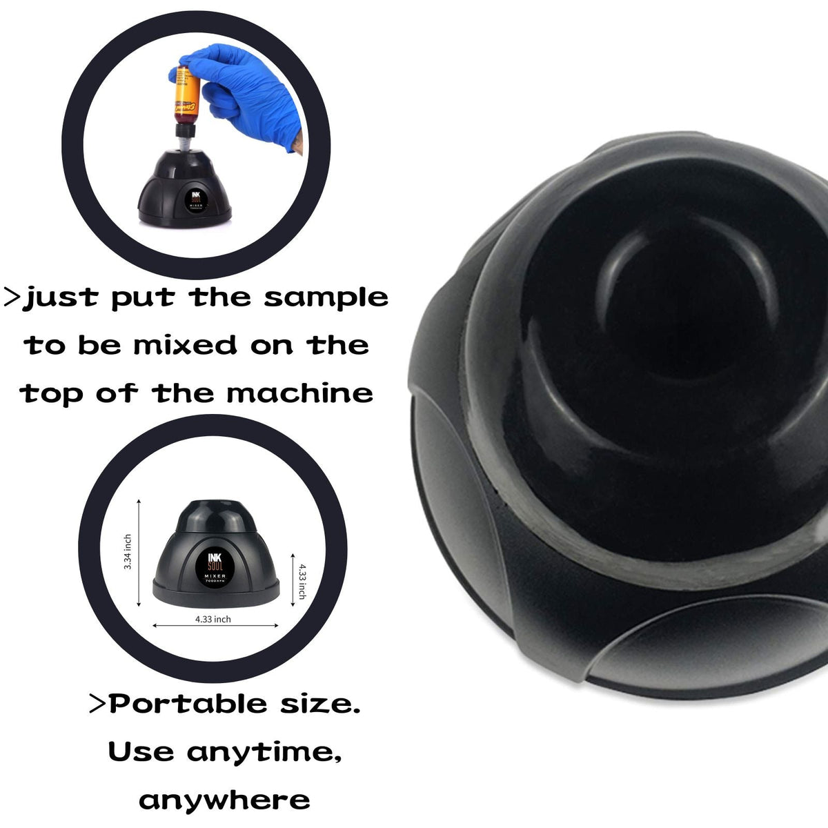 INKSOUL Vortex Mixer for Tattoo Ink-INKSHAKER S100