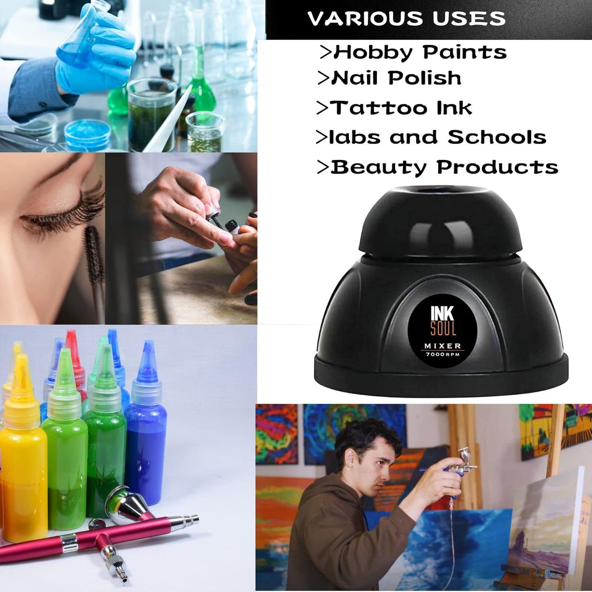 INKSOUL Vortex Mixer for Tattoo Ink-INKSHAKER S100